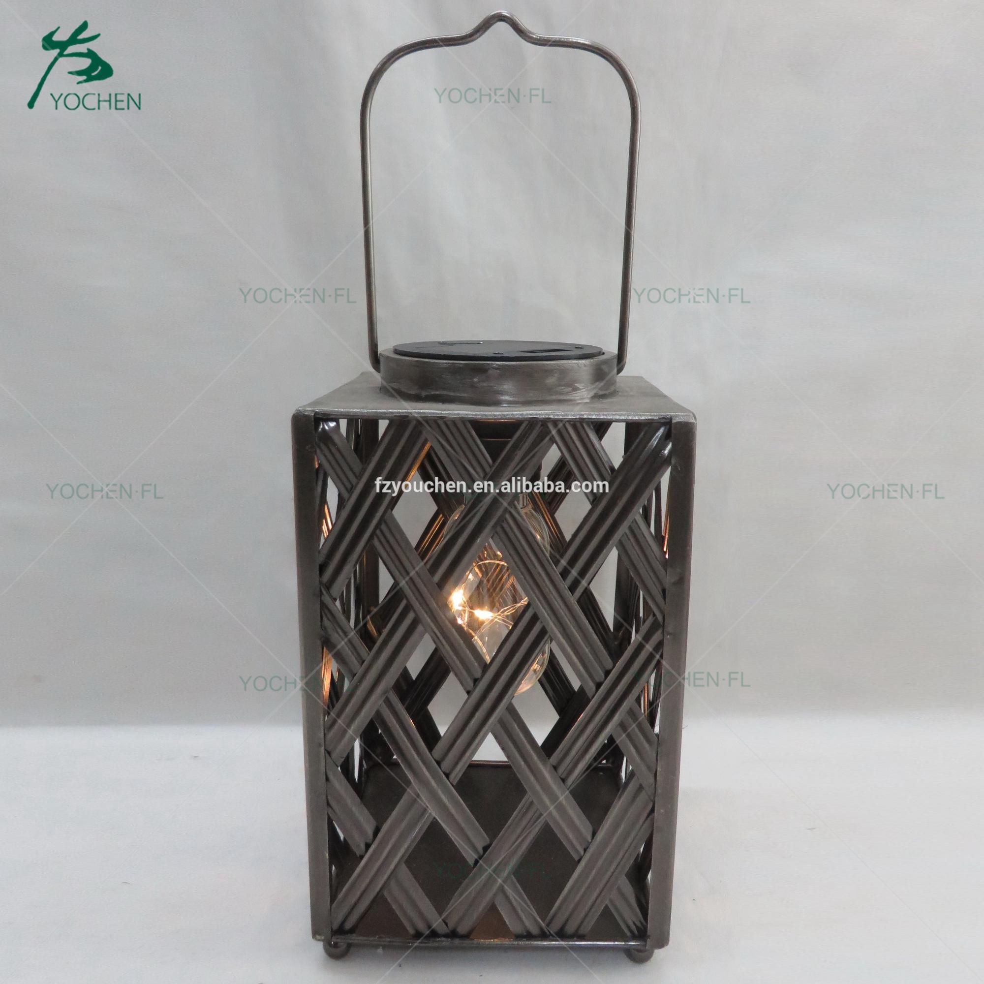 Home interior outdoor metal stand unique candle holders