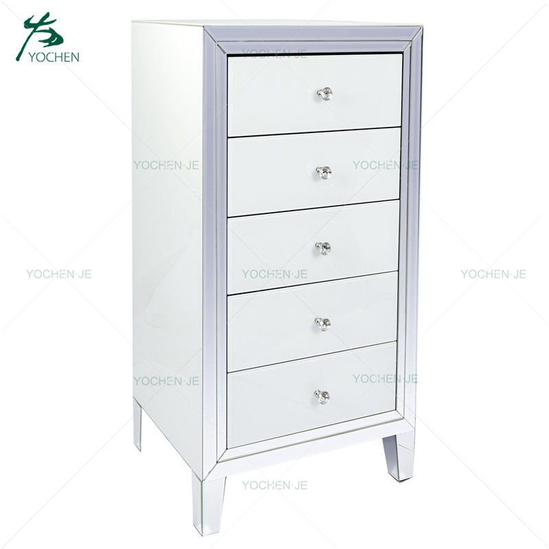 Chest Drawer Furniture White Mirrored, Tall Skinny Mirror Dresser